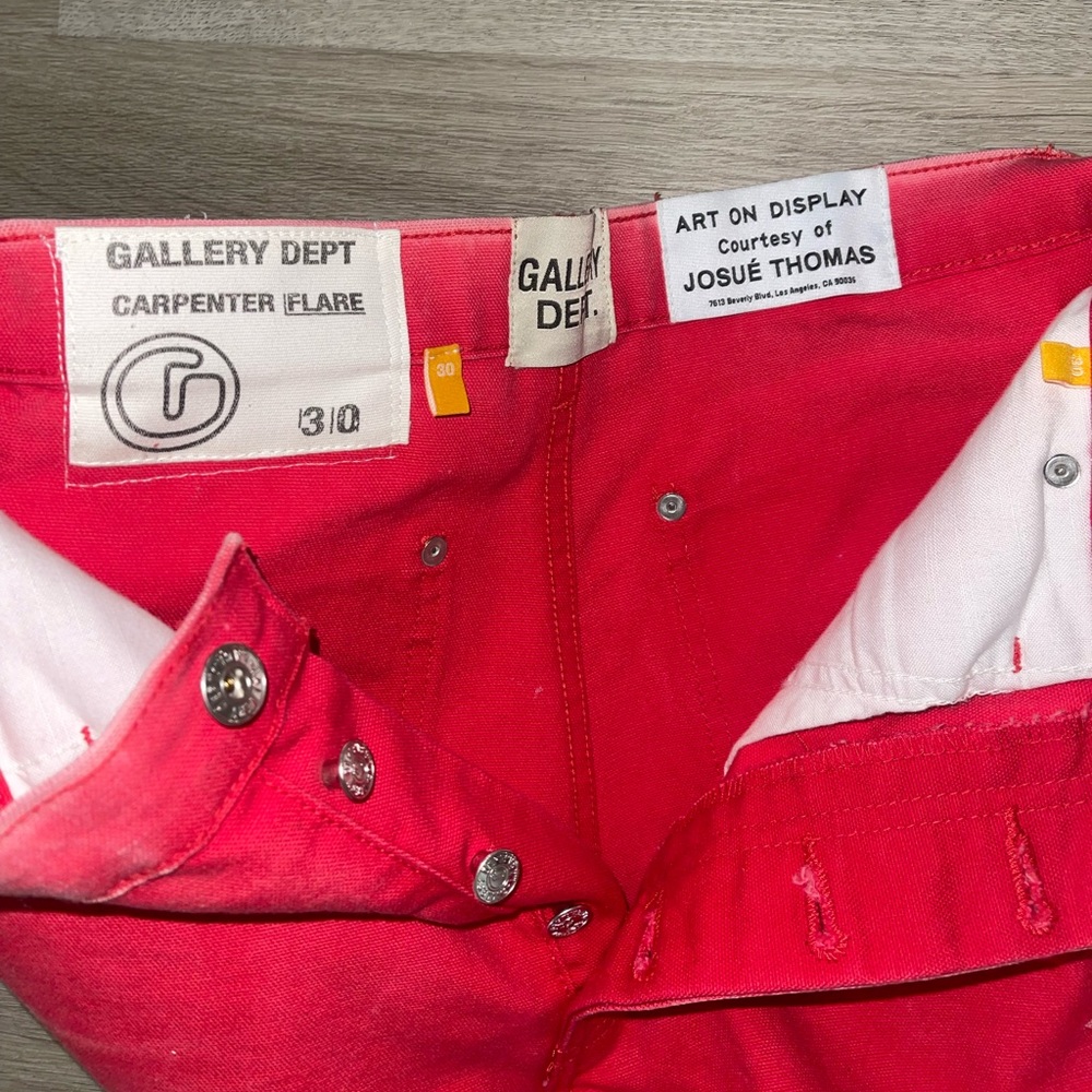 Gallery Dept, LA SUPER RED CONSTRUCTION FLARE PANT!